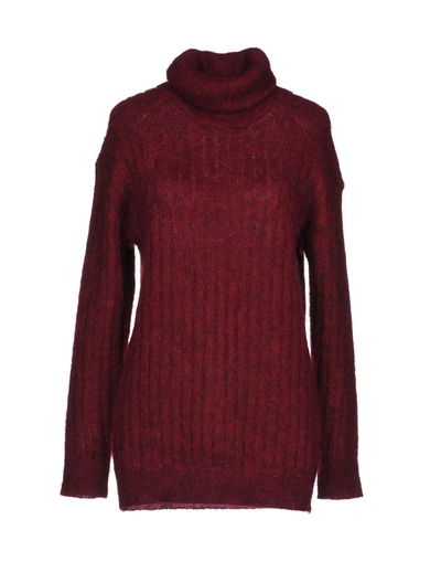 Shop Golden Goose Turtleneck In Maroon