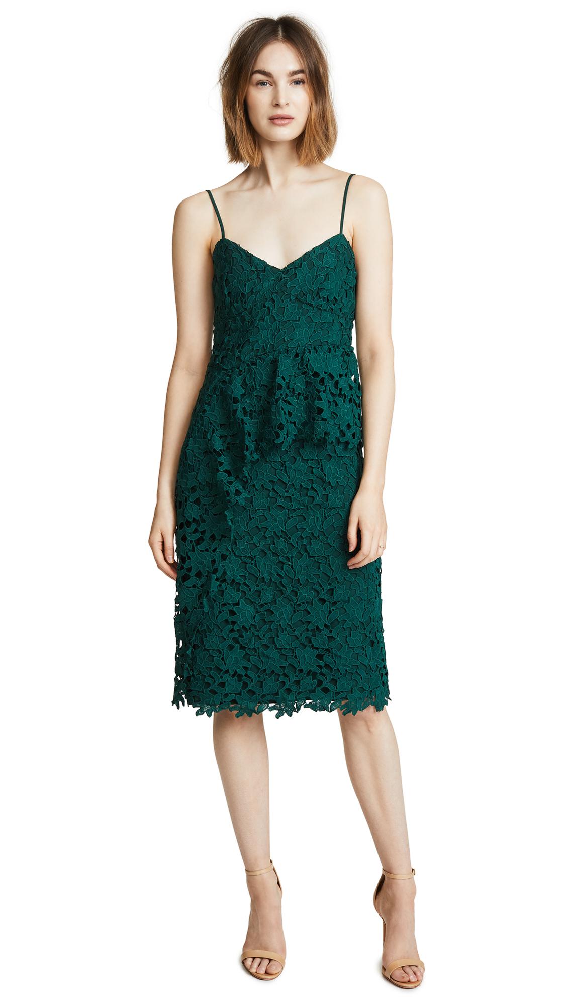 club monaco green dress