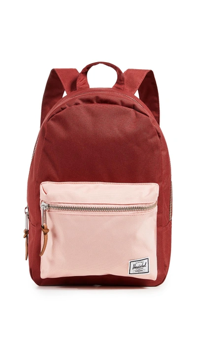 Shop Herschel Supply Co Grove X-small Backpack In Brick Red/peach