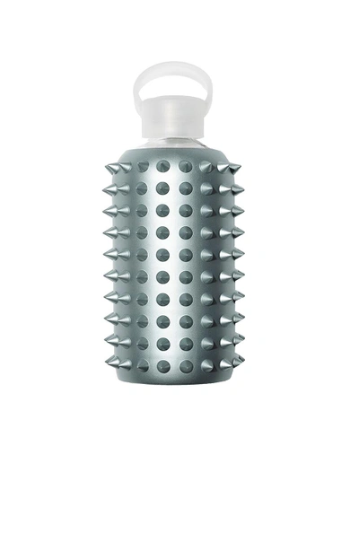 Shop Bkr Metallic Spiked 500ml Water Bottle In Metallic Silver. In Spiked Ice Queen