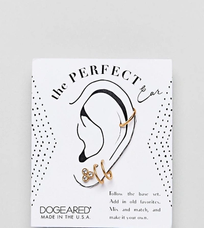 Shop Dogeared Sterling Silver Gold Plated Perfect Ear Layering Pack - Gold