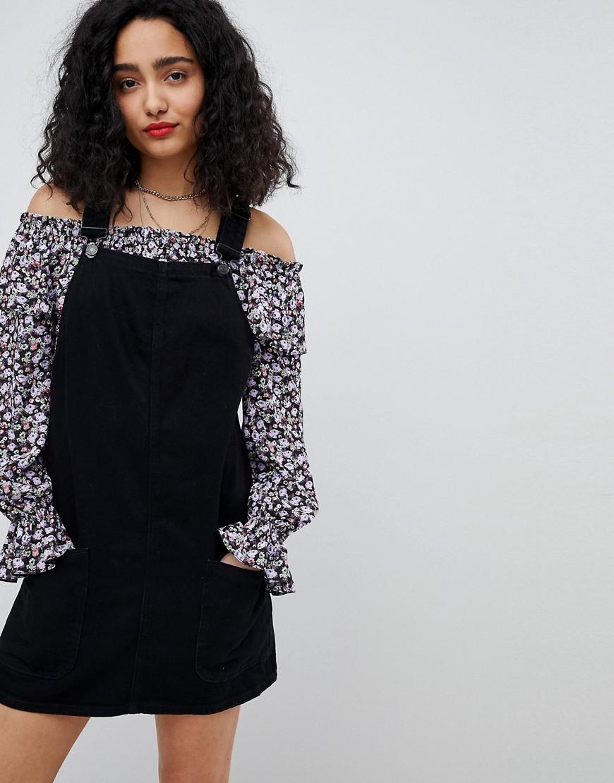 black jumper dress new look