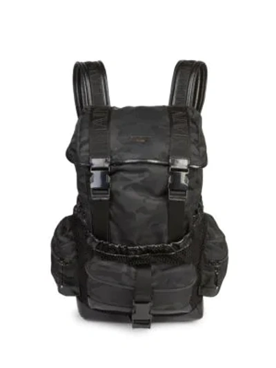 Shop Balmain Camo Elite Backpack In Camouflage