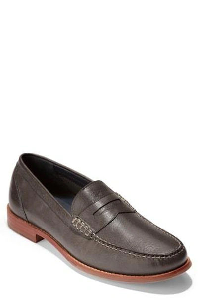 Shop Cole Haan 'pinch Grand' Penny Loafer In Magnet Leather