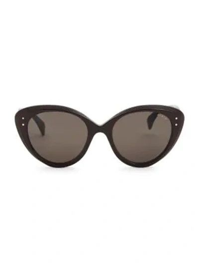 Shop Alaïa 54mm Cat-eye Sunglasses In Burgundy