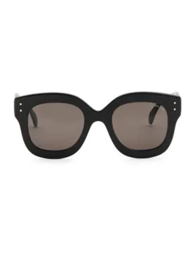 Shop Alaïa 50mm Round Sunglasses In Black