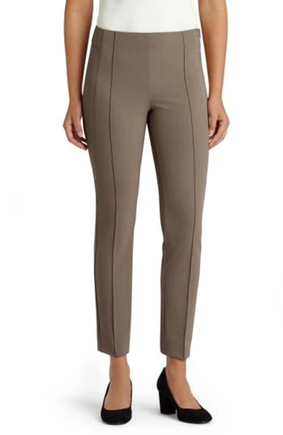 Shop Lafayette 148 'gramercy' Acclaimed Stretch Pants In Nougat