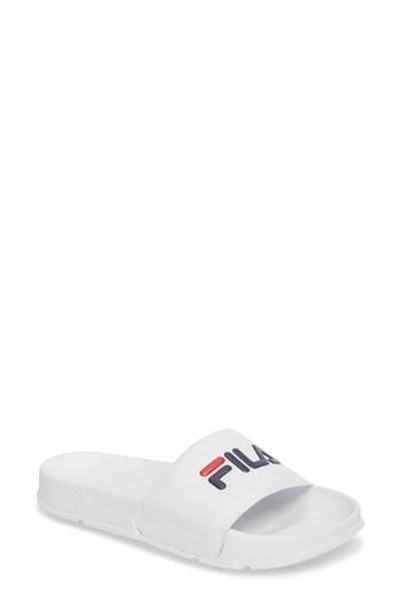 Shop Fila Slide Sandal In Wht/ Ckat/ Dflo