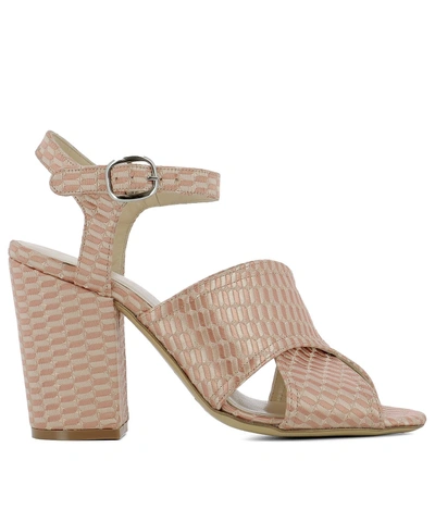 Shop Strategia Pink Fabric Sandals