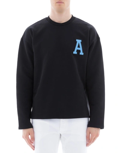 Shop Ami Alexandre Mattiussi Black Cotton Sweater