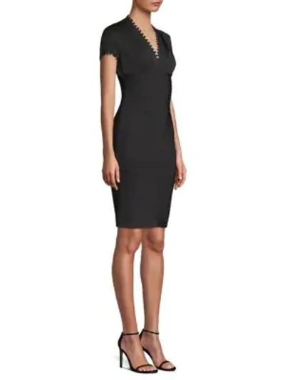 Shop Herve Leger Crepe Bandage Dress In Black