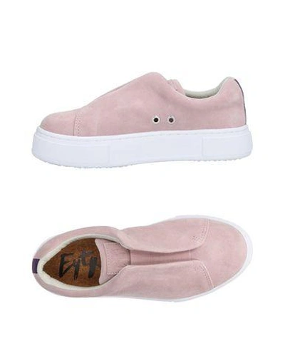 Shop Eytys Doja S-o Suede Woman Sneakers Pink Size 5.5 Leather
