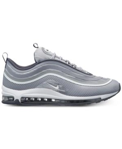 Shop Nike Men's Air Max 97 Ul 2017 Running Sneakers From Finish Line In Wolf Grey/white-dark Grey