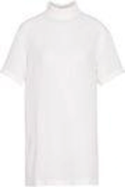 Shop Mother Of Pearl Woman Arlene Ruffle-trimmed Wool-gauze Top Off-white