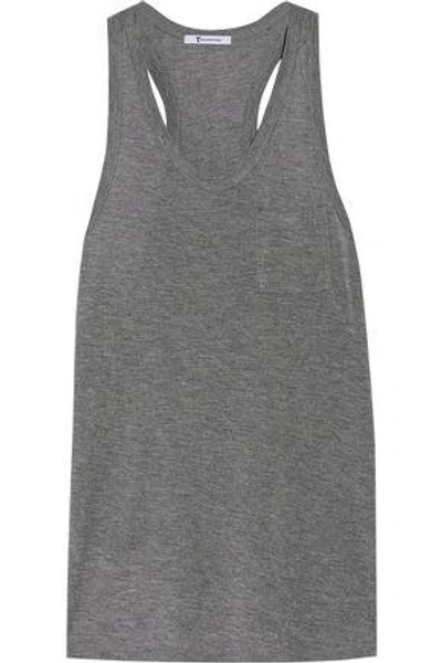 Shop Alexander Wang T T By Alexander Wang Woman Classic Jersey Tank Gray