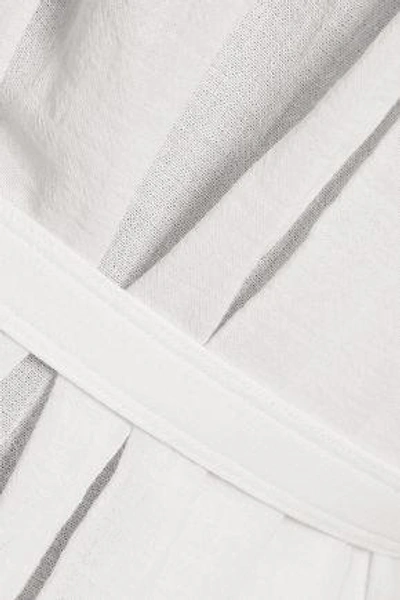 Shop Helmut Lang One-shoulder Crepe Top In White