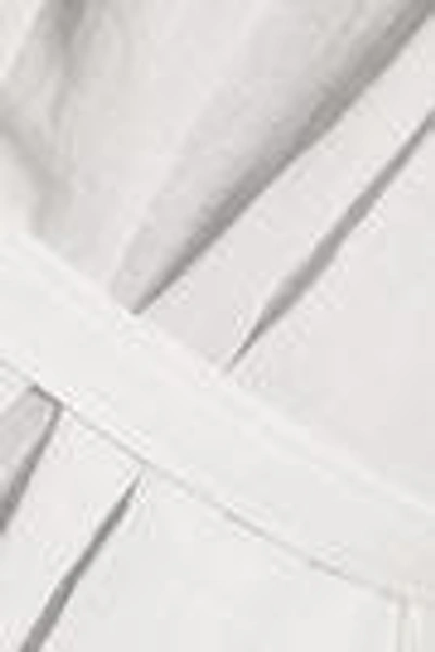 Shop Helmut Lang One-shoulder Crepe Top In White