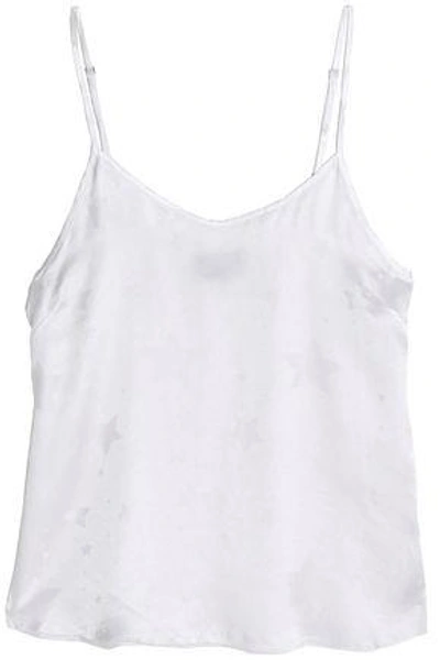 Shop Rta Woman Silk-jacquard Top White