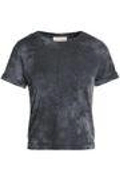 Shop Alice And Olivia Woman Tie-dye Jersey T-shirt Dark Gray