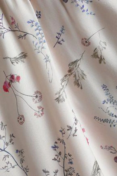 Shop Rachel Zoe Woman Cold-shoulder Floral-print Silk Crepe De Chine Blouse Ivory