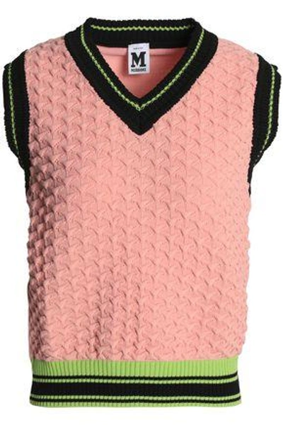 Shop M Missoni Crochet-knit Sweater In Blush