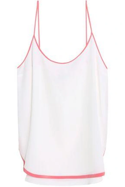 Shop Emilio Pucci Woman Silk Crepe De Chine Camisole White