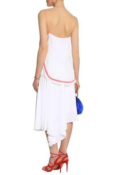 Shop Emilio Pucci Woman Silk Crepe De Chine Camisole White