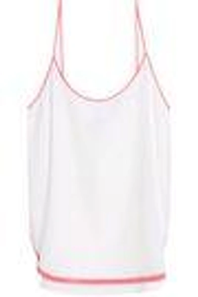 Shop Emilio Pucci Woman Silk Crepe De Chine Camisole White