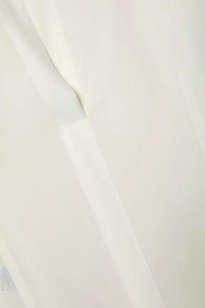 Shop Marni Woman Silk-crepe De Chine Shirt White
