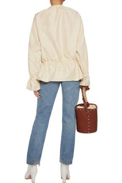 Shop Jw Anderson Lace-up Canvas Tunic In Beige