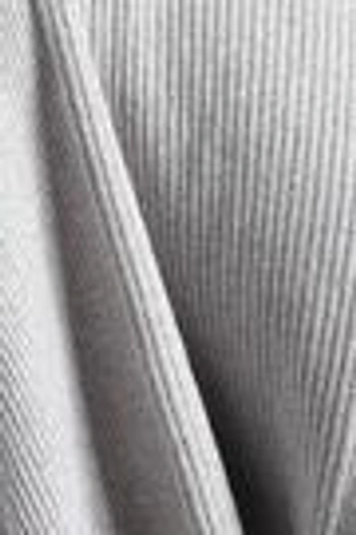 Shop Equipment Woman Davenport Ribbed Cotton, Silk And Cashmere-blend T-shirt Light Gray