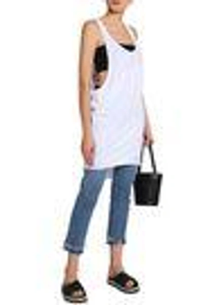 Shop Oak Woman Oversized Cotton-jersey Tank White