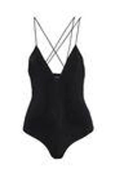 Shop Cushnie Et Ochs Cushnie Woman Faille Bodysuit Black