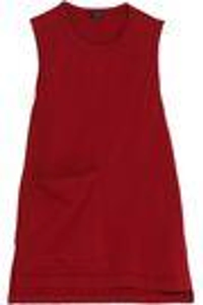 Shop Joseph Woman Cotton-blend Jersey Tank Crimson