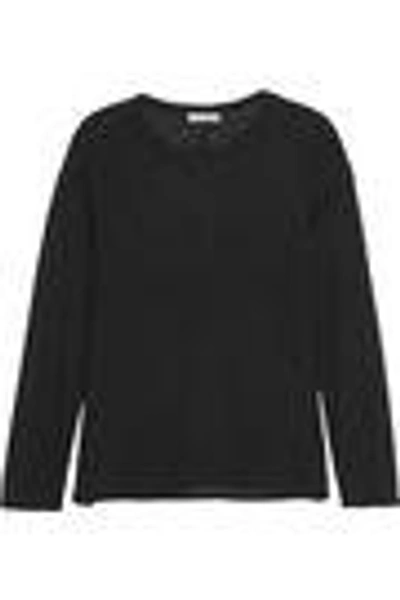 Shop Vince Woman Modal-blend Jersey Top Black