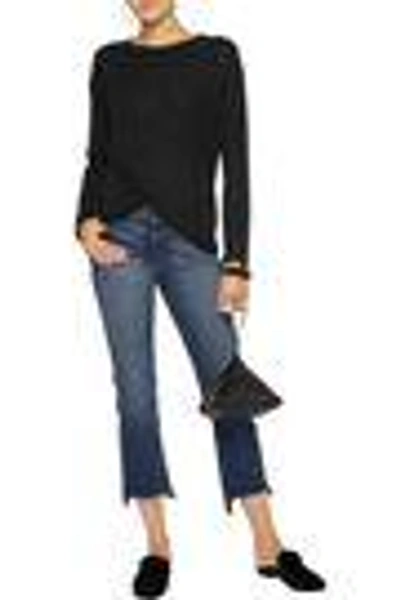 Shop Vince Woman Modal-blend Jersey Top Black