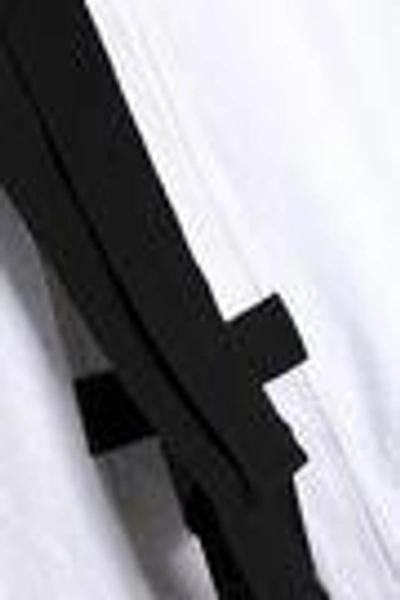 Shop Proenza Schouler Woman Tie-back Grosgrain-trimmed Cotton-jersey Top White