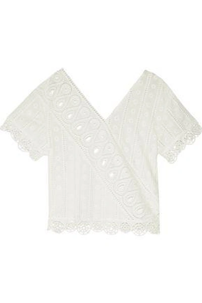 Shop Opening Ceremony Woman Broderie Anglaise Cotton Top White