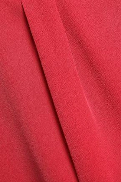 Shop Joie Woman Aruna Silk Top Red