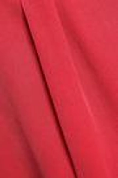 Shop Joie Woman Aruna Silk Top Red