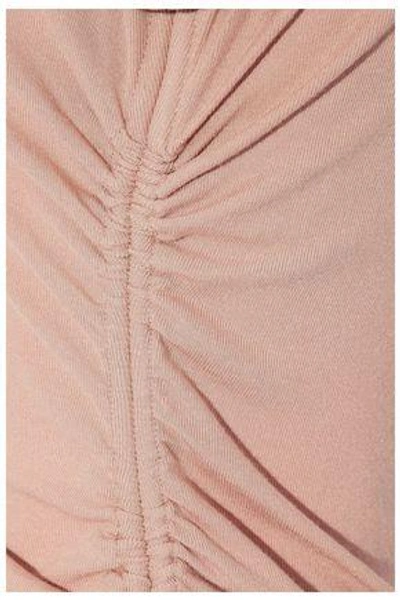 Shop Theory Woman Ruched Stretch-jersey Top Antique Rose