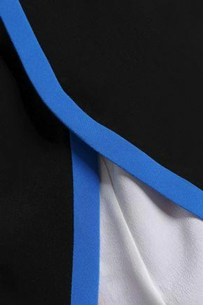 Shop Emilio Pucci Layered Silk Crepe De Chine Camisole In Black