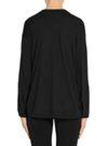 Shop Givenchy Woman Wool And Silk-blend Sweater In Black Black