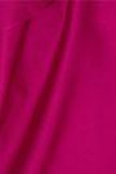 Shop Roland Mouret Woman Iver One-shoulder Asymmetric Satin Top Pink