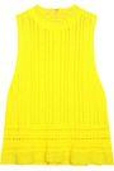 Shop 3.1 Phillip Lim / フィリップ リム Woman Pointelle-knit Top Bright Yellow