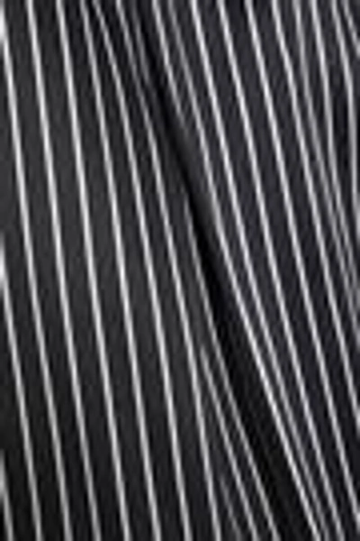 Shop Rag & Bone Woman Striped Silk-satin Top Black