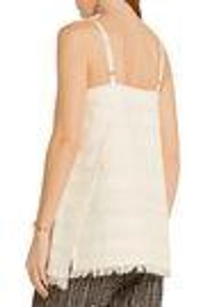 Shop Hatch Woman The Nilli Cotton-blend Tweed Camisole Off-white
