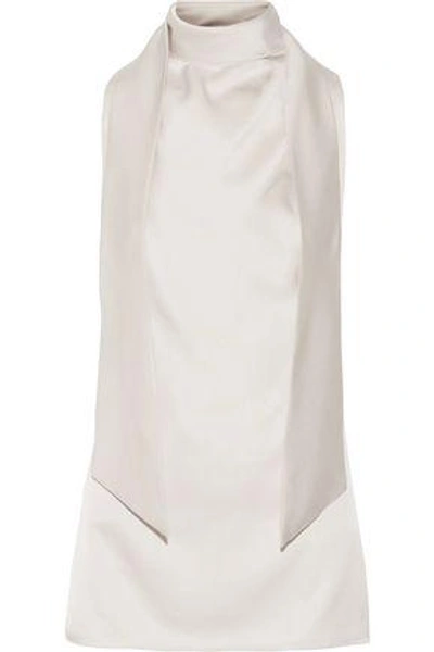 Shop Tom Ford Silk-satin Top In Beige