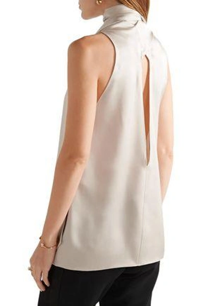 Shop Tom Ford Silk-satin Top In Beige