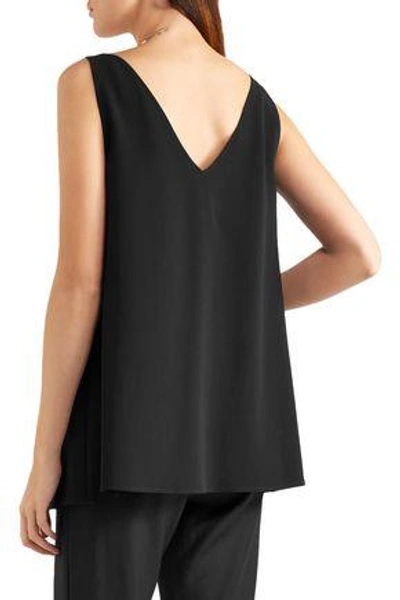 Shop Stella Mccartney Woman Stretch-cady Top Black